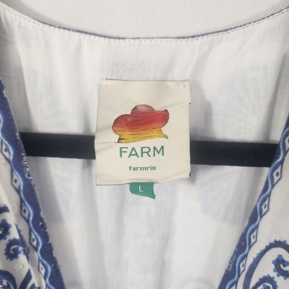 Farm Rio Shell Garden Off-white Maxi Dress - Picture 6 of 9